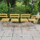 4 folding chairs 50s