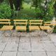 4 folding chairs 50s