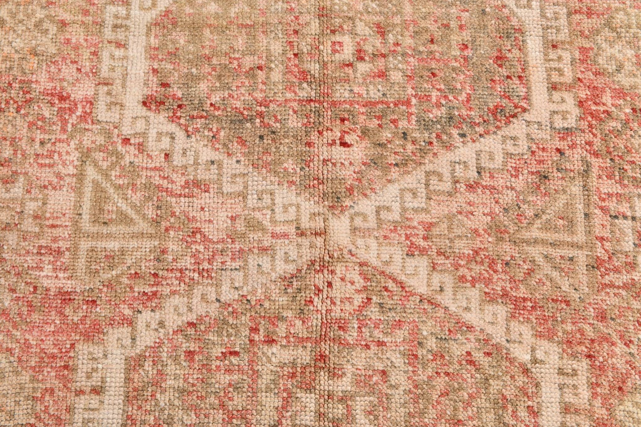 4x8 Red & Beige Oriental Persian Rug 135x255Cm SK 22292
