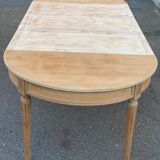 Renovated Louis XVI extendable round table from the 19th century, 260cm.