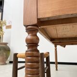 Walnut silk table 1900