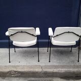 Pair of armchairs CM 197 by Pierre Paulin edited by Thonet in 1950