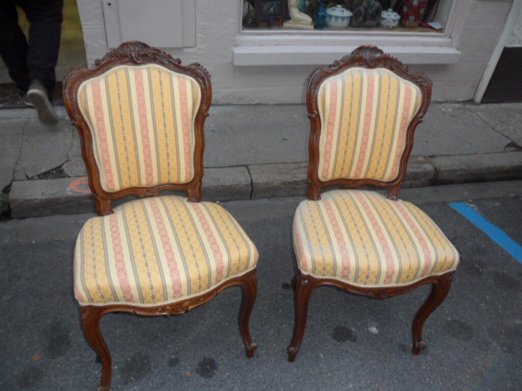 Paires chaises louis XV