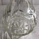 Vintage cut glass ball vase