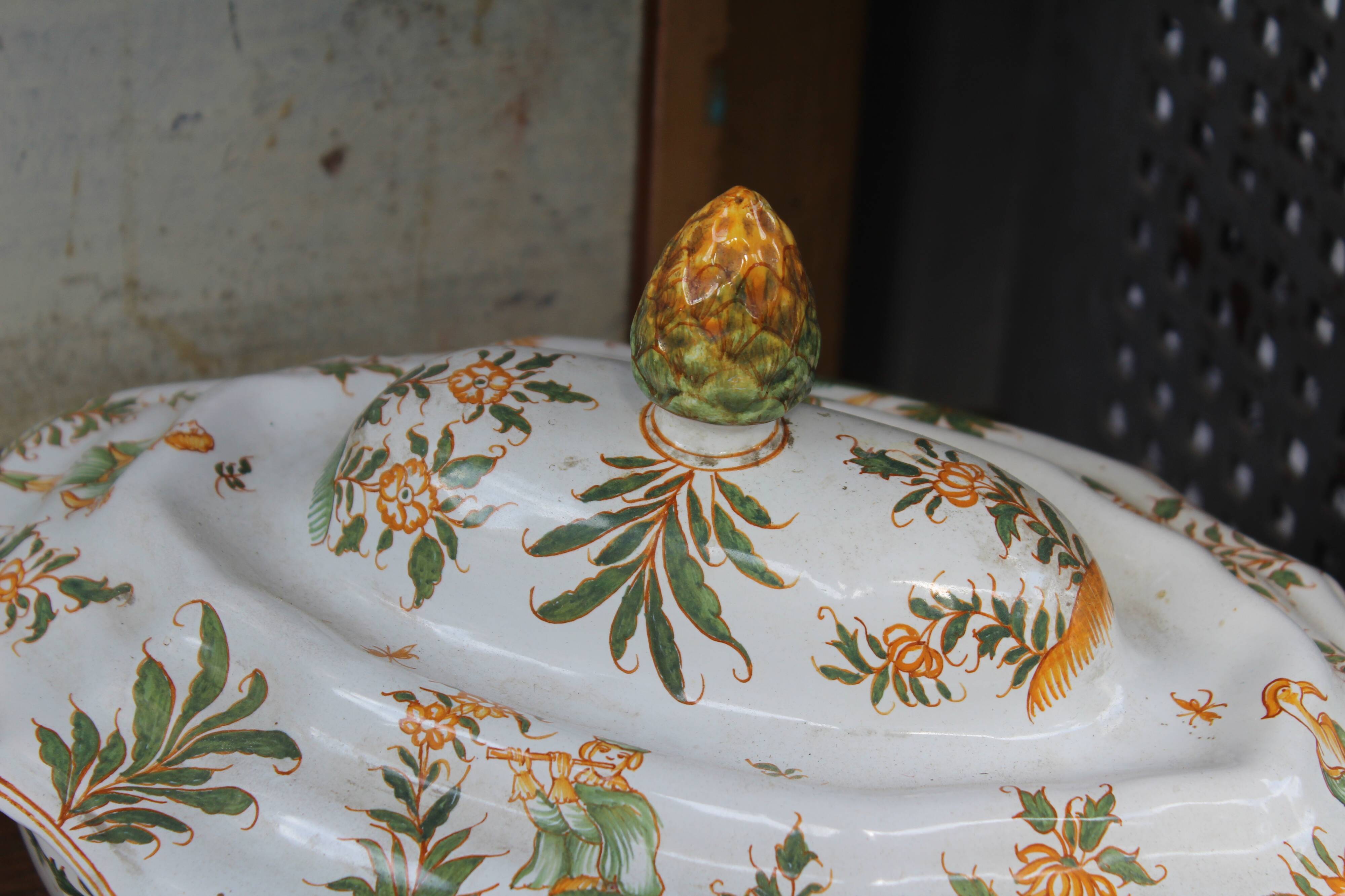 Earthenware soup bowl