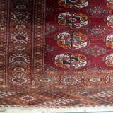 Tapis vintage ouzbek Boukhara fait main 128 cm x 183 cm années 1920