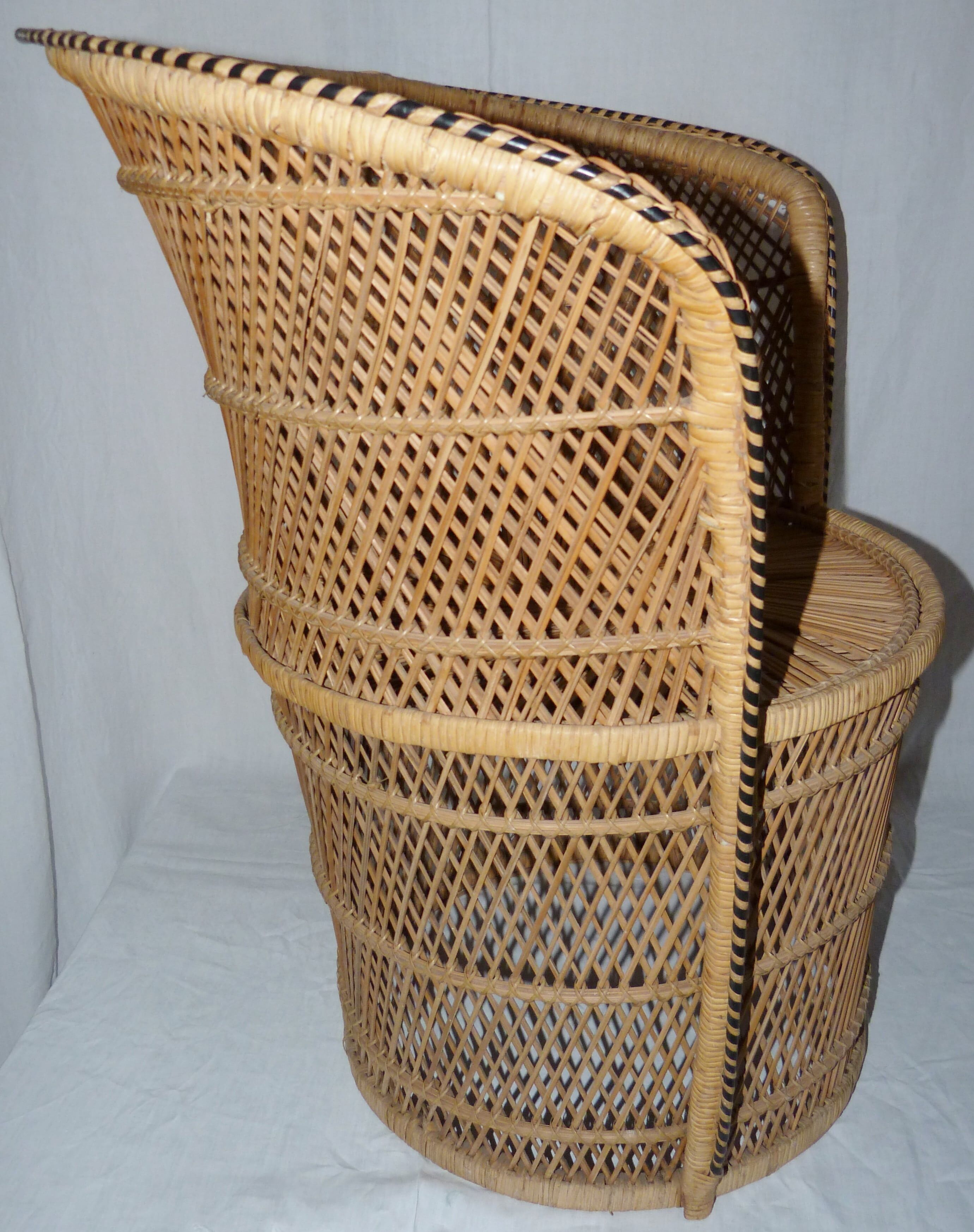 Rattan armchair