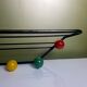 Cloakroom 5 coat hooks in colorful wood balls