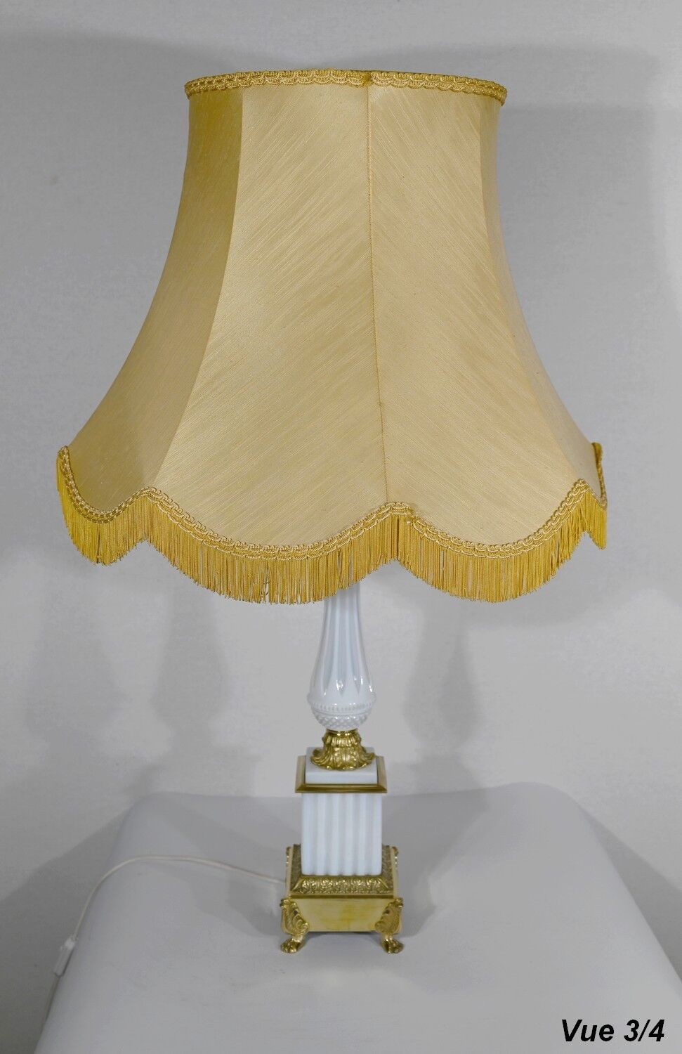 Lamp in Opline and Bronze, Louis XVI style – 1950