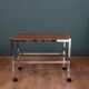 Table mobile avec plateau en palissandre