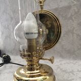 Ancienne lampe à huile Massive