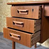60er 70er Jahre Teak Writing Desk Schreibtisch von Gunnar Nielsen für Tibergaard