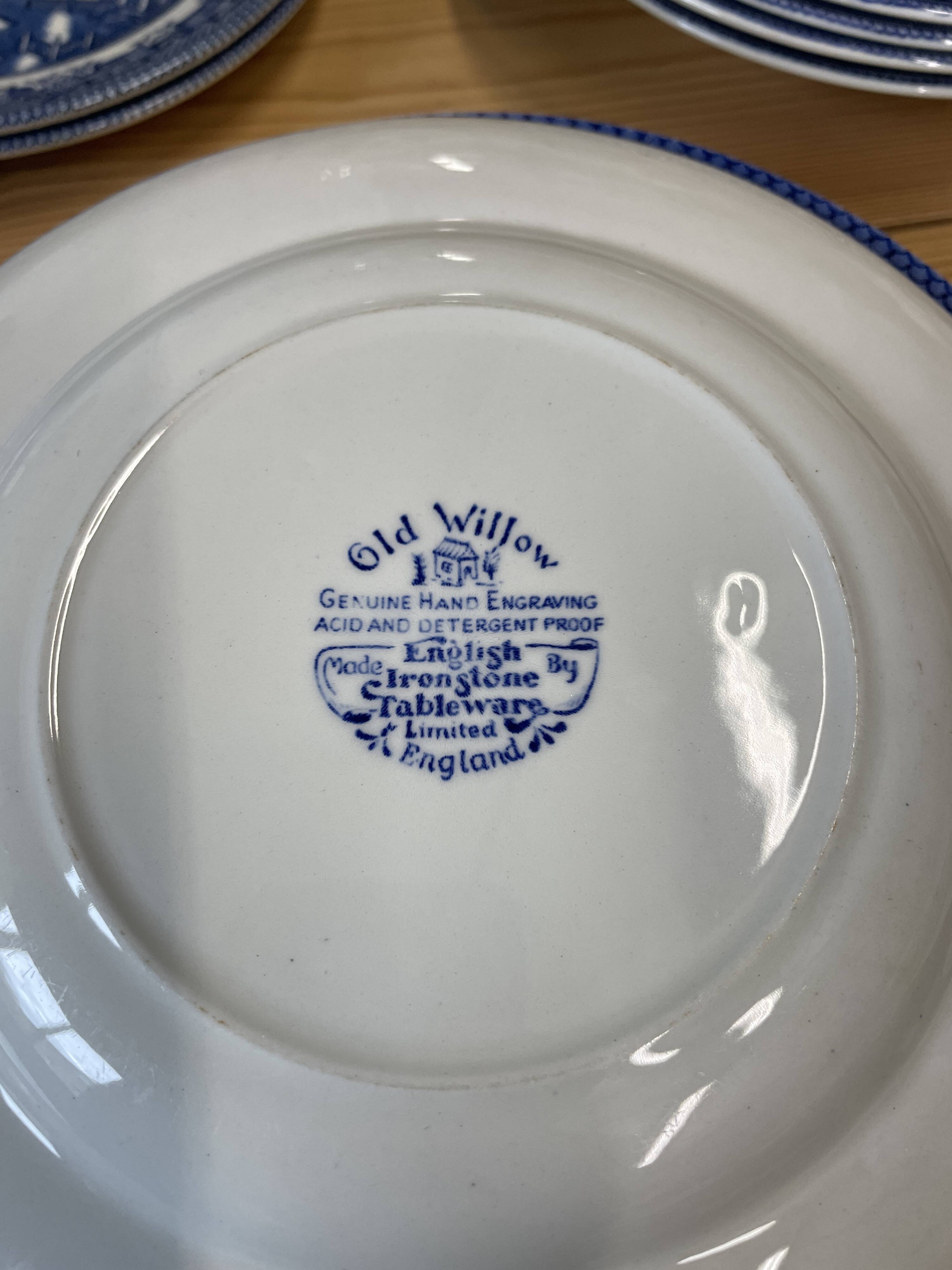 Service à thé anglais Vieux saule Staffordshire