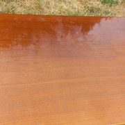 Vintage walnut varnished chest of drawers with 4 drawers from the 1960s.
