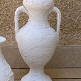 Trio de vases blancs