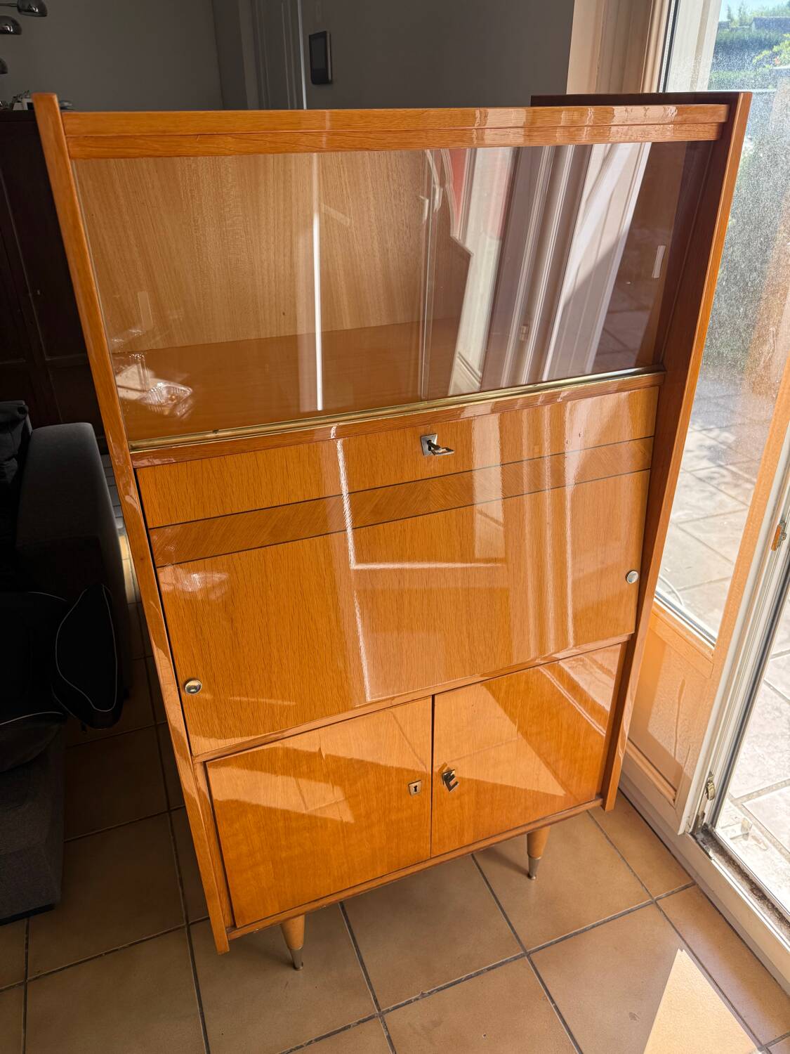 Vintage bookcase secretary furniture