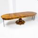 Extendable Biedermeier walnut round table - 1920-1939