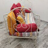 Antique bench / old wrought iron bed