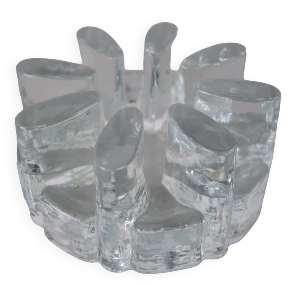 Dessous de carafe. Plat en Cristal taillé de Baccarat