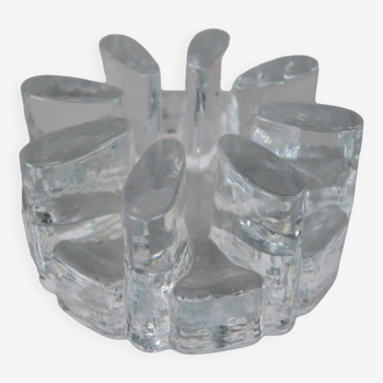 Dessous de plat cristal vintage georgshütte glasdesign