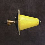 French lantern pendant lamp in the style of Mathieu Mategot, 1950s