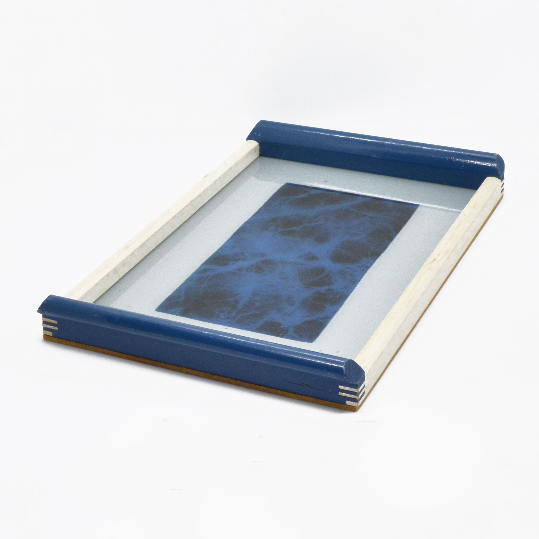 1960s mid-century modern tray, Holzsieb BT Wasungen, Germany