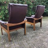 Pair of swedish lounge chairs by Soderber