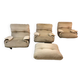 3 Marsala model armchairs designed by Michel Ducaroy and published by Ligne Roset in the 70s