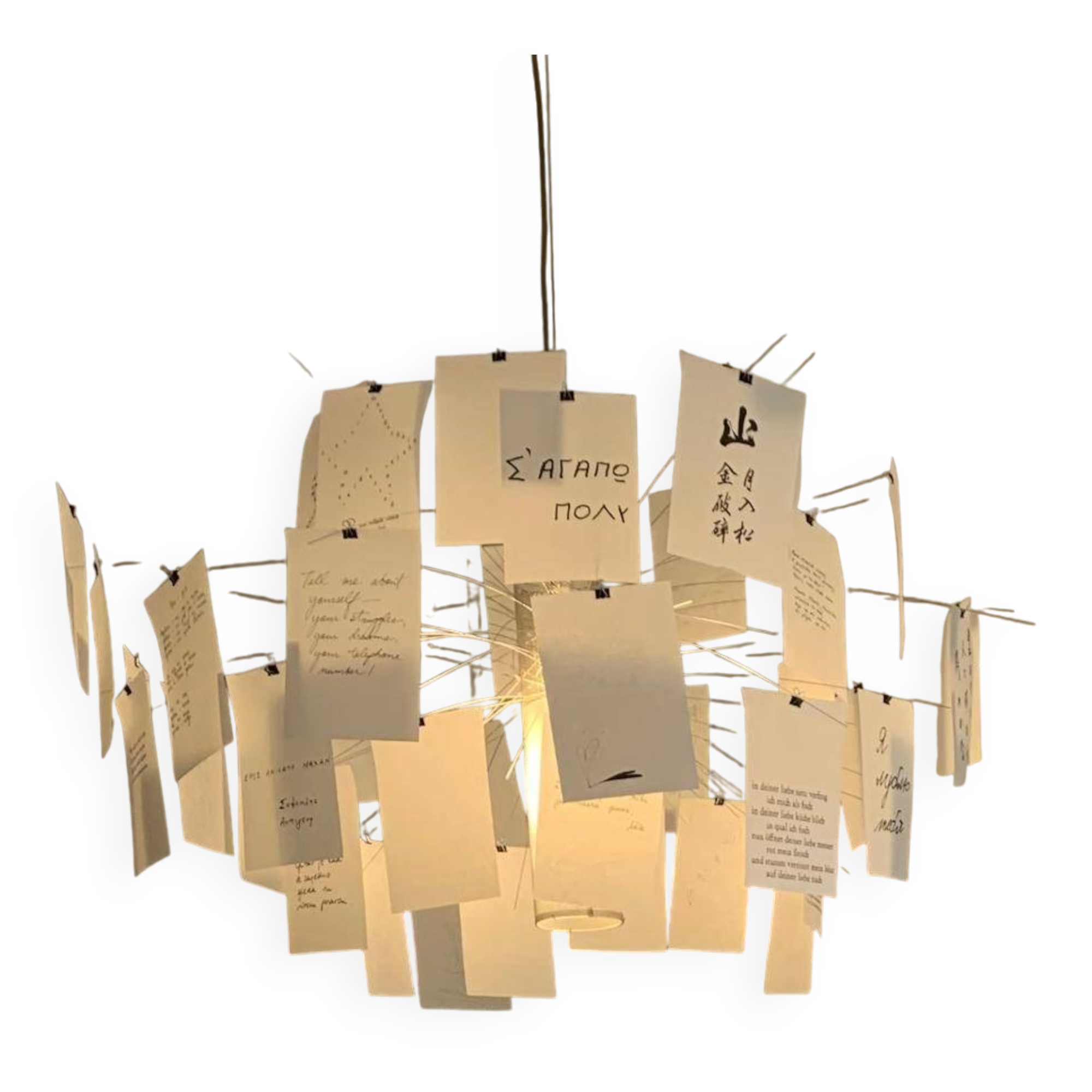 Ingo maurer zettel’z 6 chandelier