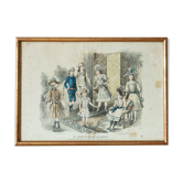 Gravure de mode - Le jeu de la Reine