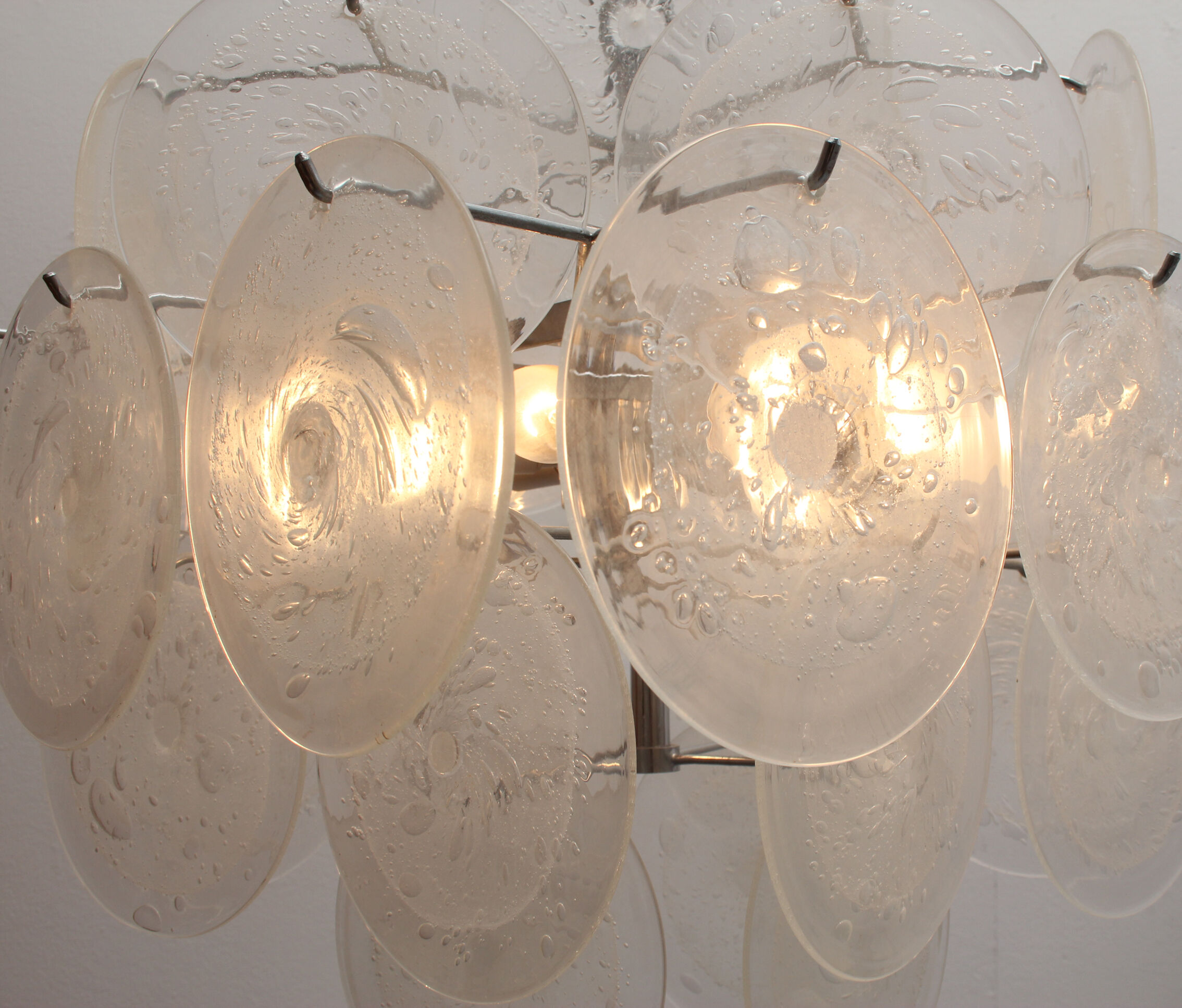 1970s chandelier Murano glass, Gino Vistosi
