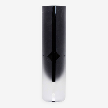Black Murano glass vase