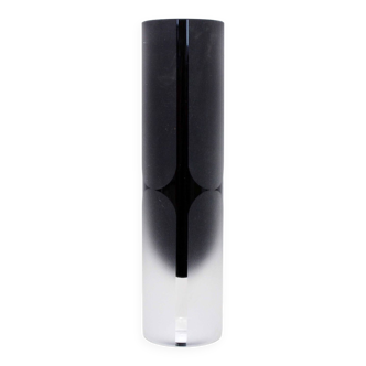 Black Murano glass vase