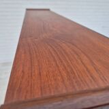 1960s, Danish chest of drawers with a mirror inside, original condition, teak wood.