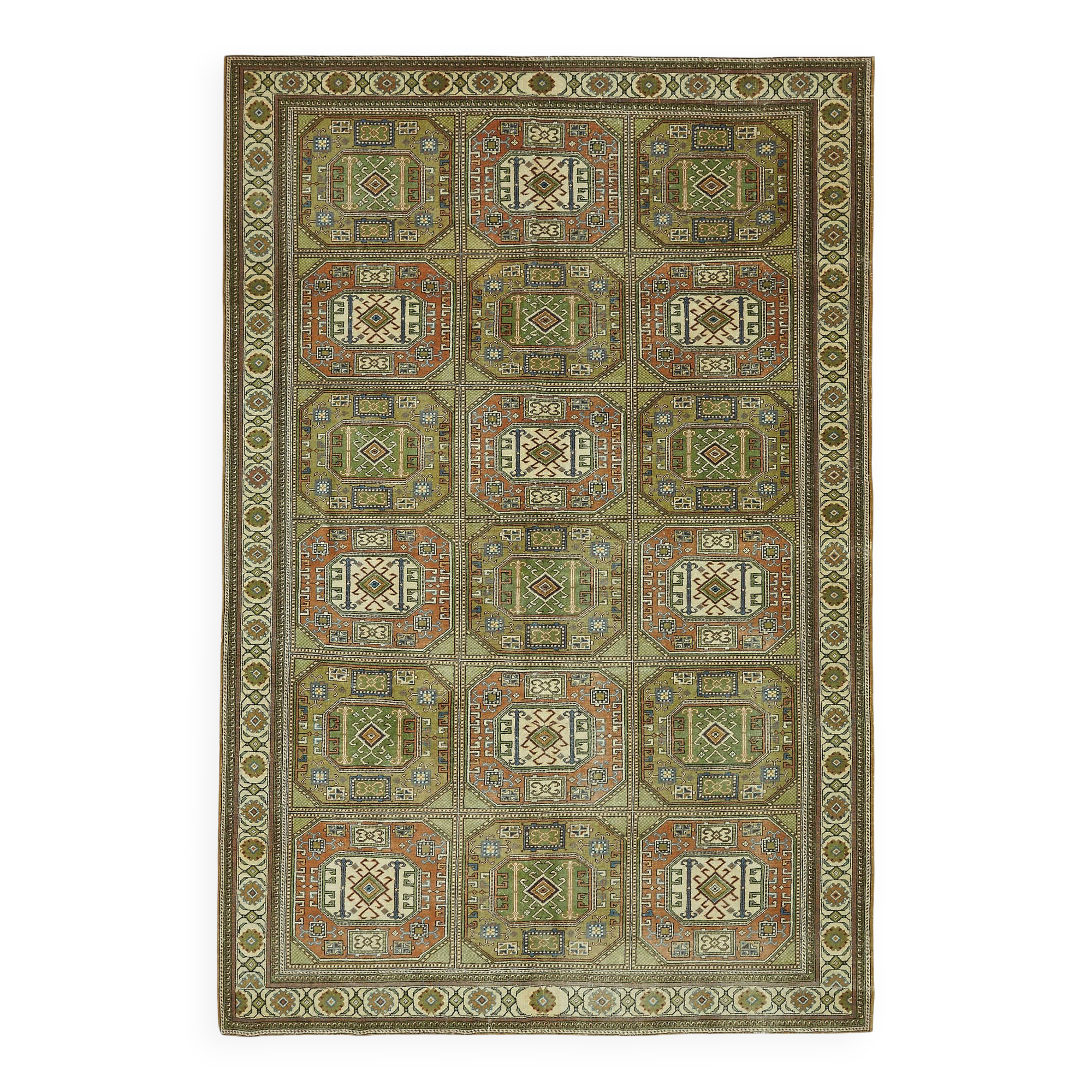 Turkish Wool Vintage Kayseri Rug 195 cm x 288 cm