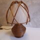 Rattan bedside lamp