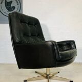 Vintage danish mid century svend. skipper leather lounge chair 1970,s