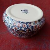 Petit pot en faïence de Gien, modèle Cachemire