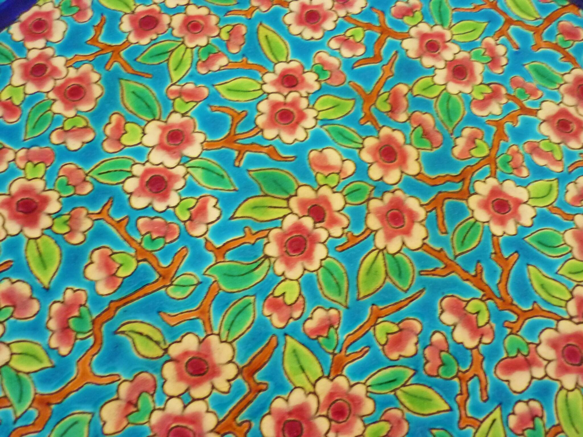 Glazed ceramic trivet, Longwy enamels, art deco