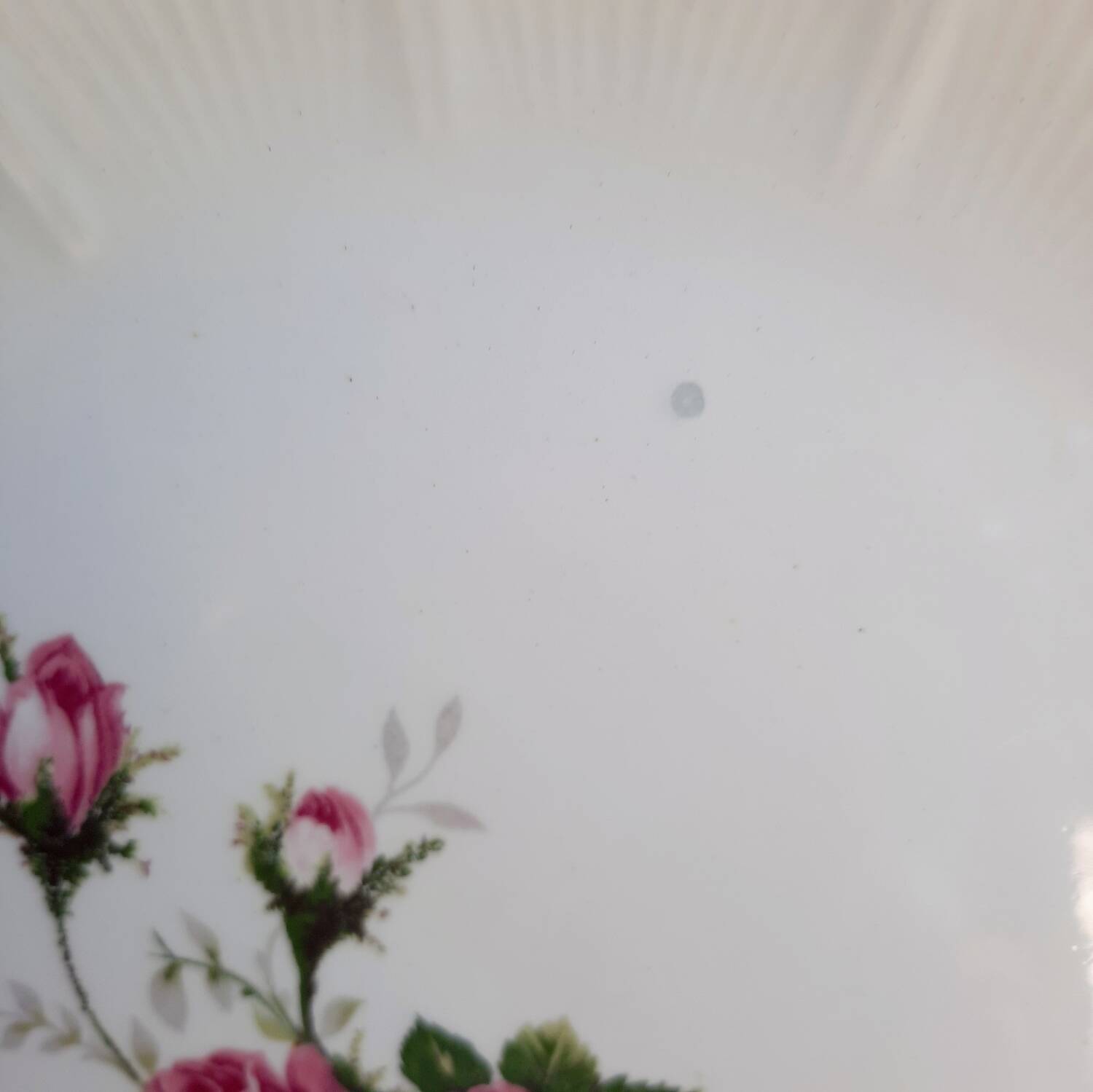 Old mismatched earthenware dessert plates