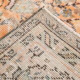 7x10 Pumpink Orange Large Vintage Rug 204x296Cm