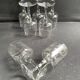 7 ½ crystal guilloche wine glasses – Art Nouveau