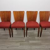 4 art deco dining chairs by Jindrich Halabala
