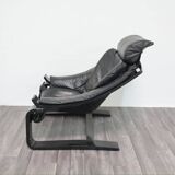 Leather Armchair by Åke Fribytter for Nelo Möbel, Sweden, 1970s