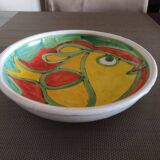 Glazed terracotta bowl/centerpiece - Giovanni Desimone - Italy - 1960s