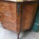 CURVED MARQUETRY CHEST WITH MARBLE TOP 3 ROSEWOOD DRAWERS