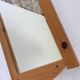 Miroir mural pin massif vintage