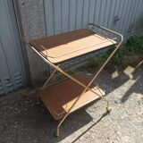 Old 60s rolling trolley formica & metal