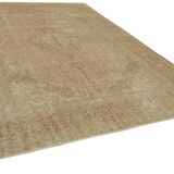 Hand-Knotted Persian One of a Kind 1970s 303 cm x 408 cm Beige Wool Carpet