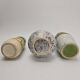 Vintage "Fat Lava" ceramic vase trio - 1960s/70s